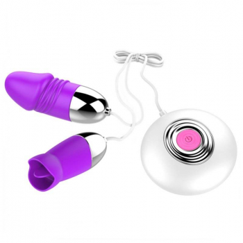 Vibrator in Penisform plus Zungenvibrator